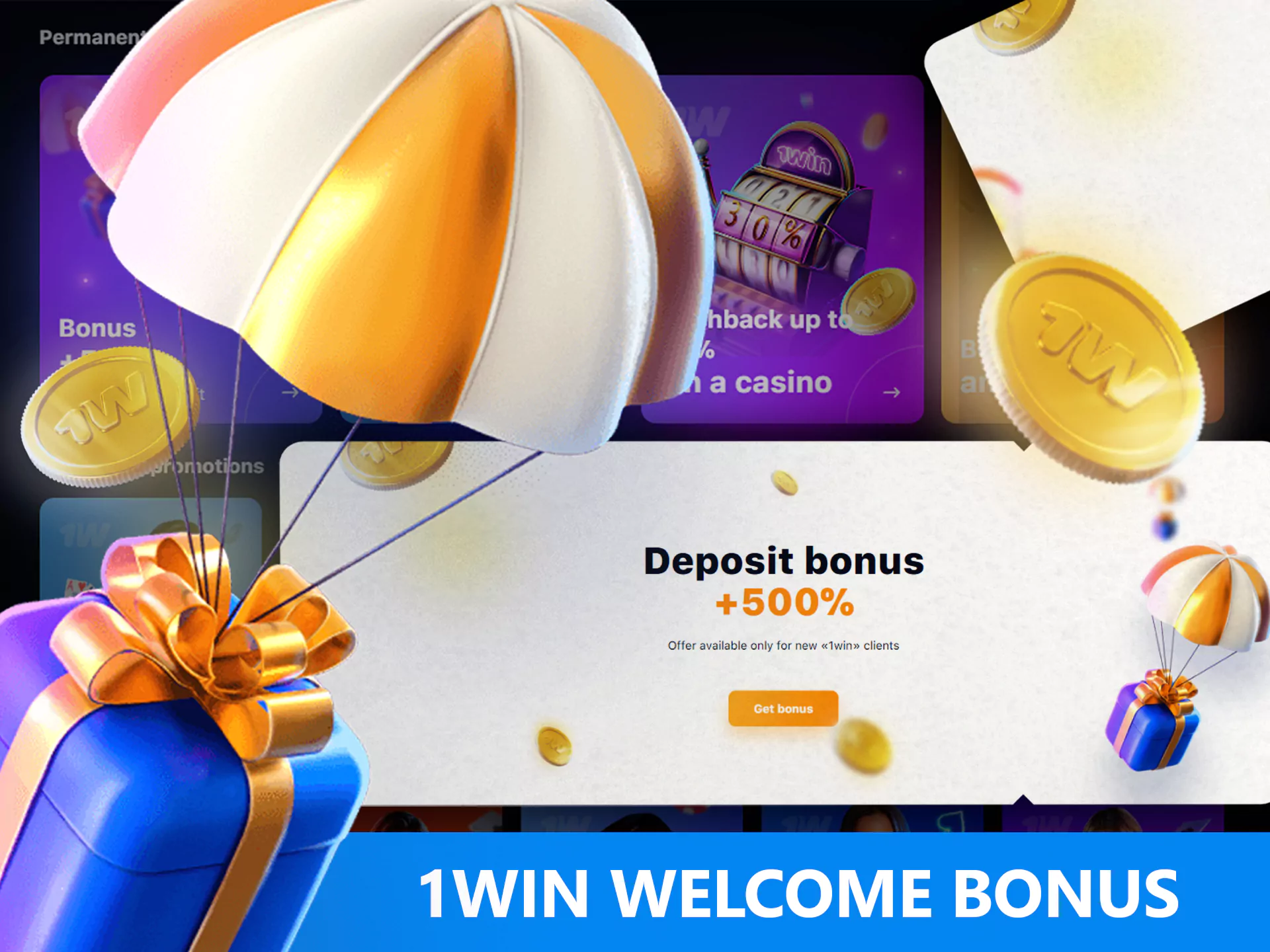 The welcome offer of wow77 is a bonus on the first deposit.