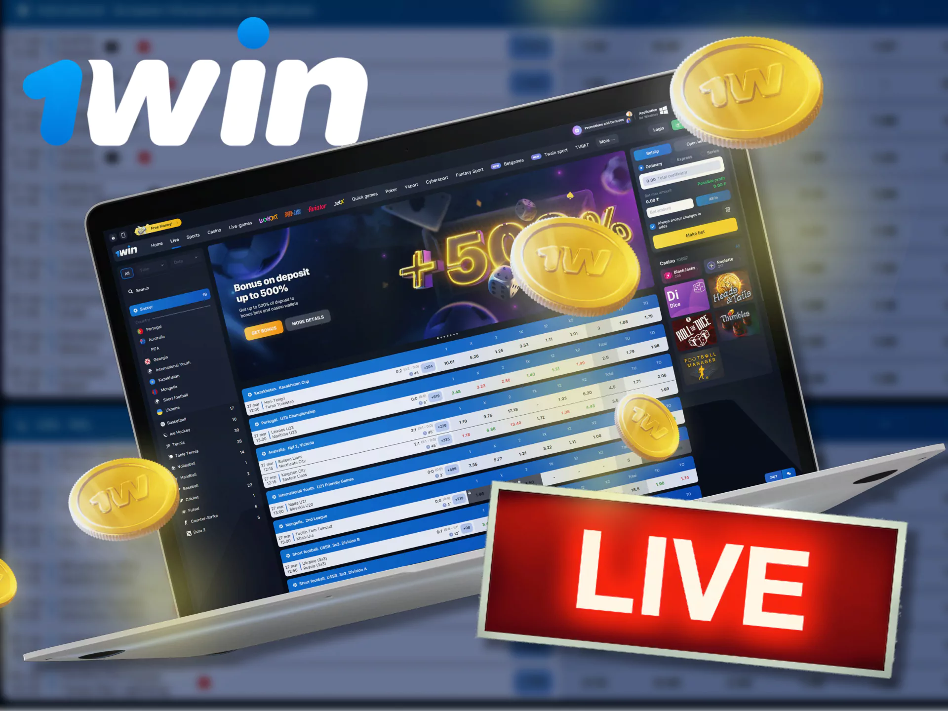 Bet on football matches during live streaming at wow77.