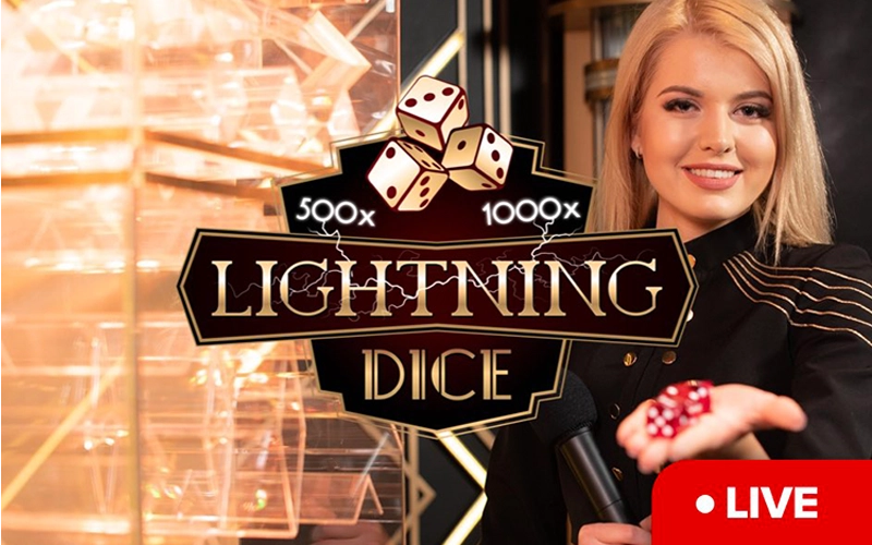 Try your luck in live mode in Lightning Dice with wow77.