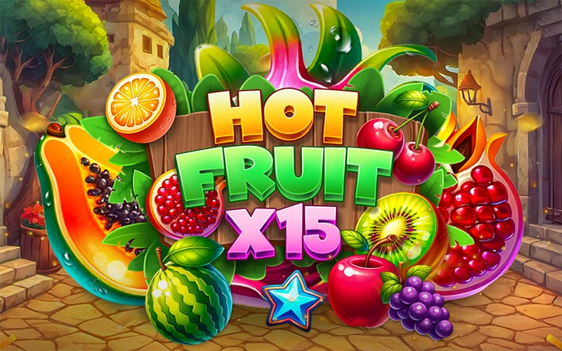 The fruit themed slot game Hot Fruit x15 on wow77.