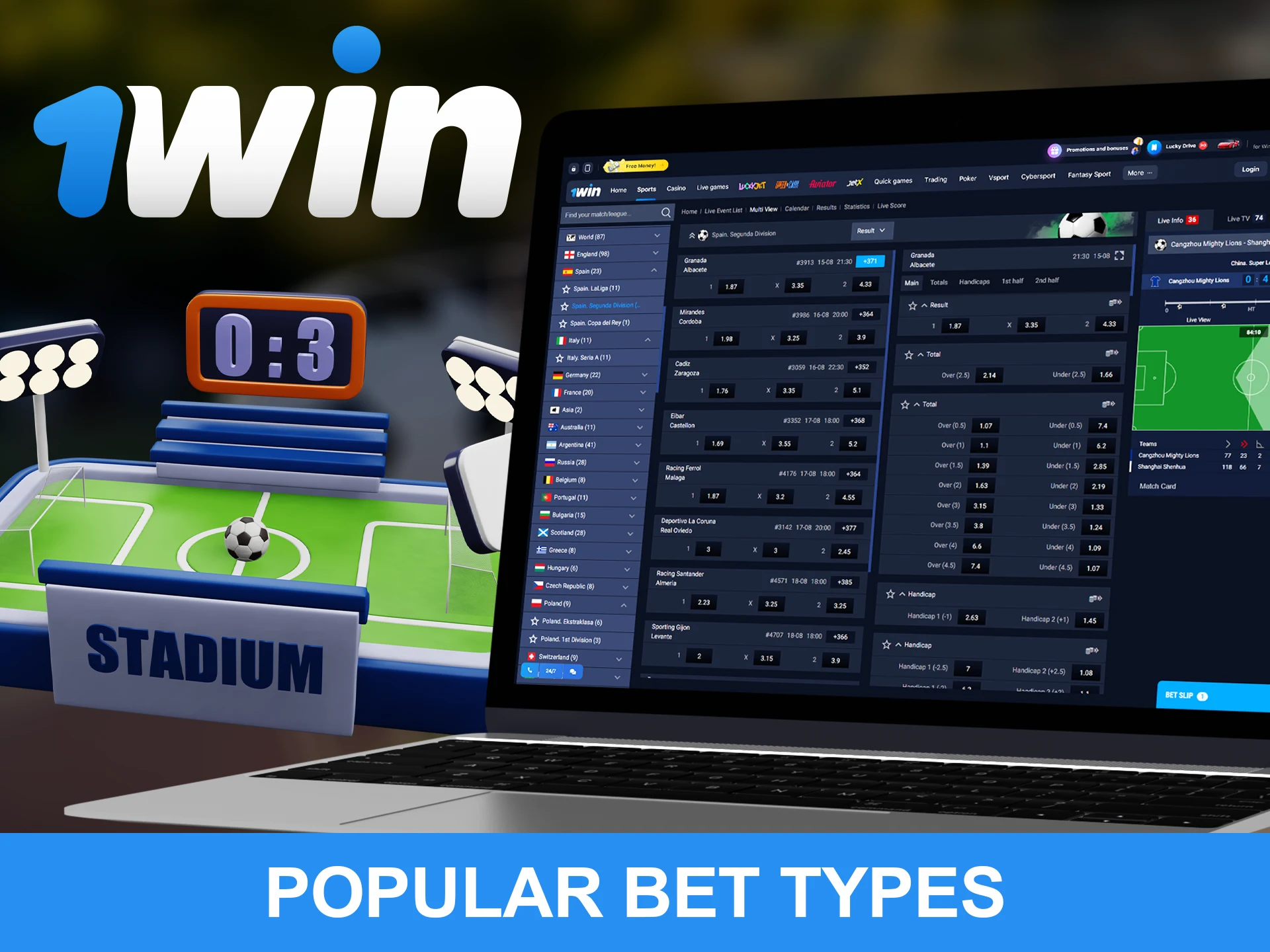 Go to wow77 and explore the types of bets and their differences.